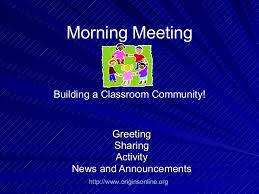Socially distant morning meeting greetings. Morning Meeting Activites