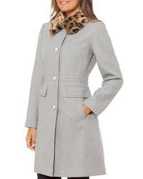 Kate Spade New York Faux Fur Collar Coat Women Bloomingdale S Faux Fur Collar Coat Fur Collar Coat Faux Fur Collar