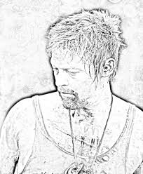The Walking Dead Fan Art The Walking Dead Coloring Pages Daryl Coloring Books Walking Dead Fan Art Coloring Pages