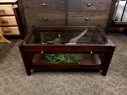 Glass display case french nordic leaded handmade vintage display, source: Curio Coffee Table Shown In Sap Cherry Amish Oak