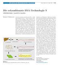 Cdna bibliothek in anderen sprachen: Pdf Die Rekombinante Dna Technologie 9 Cdna Bibliotheken Lesestoff Fur Leseratten