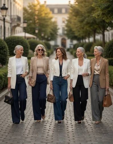 ✨ Sophisticated Blazer Looks for Women 40+! Smart casual with jeans or  polished cream-on-cream elegance? Both prove you can look chic and feel  comfortable every day. Left or Right? Which one is
