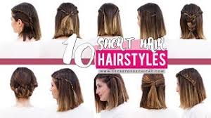 For many people, it is hard to dedicate a lot of time in they are also functional as they will keep your hair away from your face, and stay in all day long. 10 Quick And Easy Hairstyles For Short Hair Patry Jordan Youtube