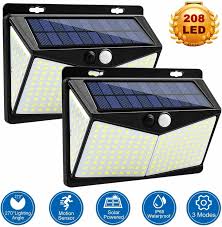 208 Led Waterproof Solar Motion Sensor Wall Light Outdoor Garden Security Lamp In 2020 Outdoor Solar Lights Solar Lights Solar Spot Lights