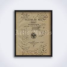 First published in 1857, it was important in the symbolist and modernist movements. Printable Flowers Of Evil By Charles Baudelaire Title Page With Notes