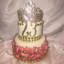 23rd Birthday Birthday Cake Ideas For 23 Year Old Female A Cake Fit For A Queen Happy 23rd Birthday Milly Jordanyear Happybirthday Customcakes Bayareacakes Happy 23rd Birthday Birthday Ideas For Her 23rd Birthday