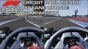 Construction of a new media center (capacity 250 journalists and 500 m² seminar room). F1 2019 Circuit Paul Ricard Pit Lane Update Comparison Before And After Patch 1 07 Youtube