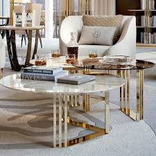 From modern style, glass top coffee tables to more traditional wooden tables, value city will have the right table to add personality to any room. 24ct Gold Coffee Tables Trio Taylor Llorente Furniture
