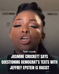 Jasmine Crockett aimed at critics of Democratic Virgin Islands Del. Stacey  Plaskett texting with registered sex offender Jeffrey Epstein during a  Thursday livestream. http://dlvr.it/TPPHp1