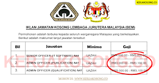 Selain itu juga, pendaftaran sebagai seorang jurutera siswazah adalah sesuatu yang mandatori untuk seseorang jurutera kelak untuk memohon menjadi seorang jurutera profesional, di mana pengalaman. Jawatan Kosong Lembaga Jurutera Malaysia Bem