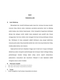1.pendudukan manusia di tanah melayu wujud sejak. Makalah Rajab