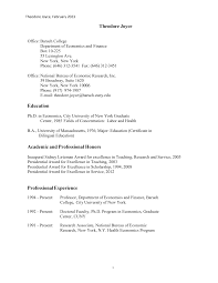 Theodore Joyce Education Academic and Professional Honors Professional  Experience