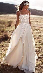 Mari Bridal Gown Beach Wedding Dress Boho Beach Gowns Wedding Dresses
