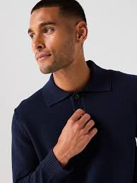 Selected Homme Jakob Long Sleeve Relaxed Fit Polo Shirt