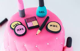 I made this cake for my sister who loves makeup and im so happy because she was trilled when she saw the cake love you sis. Makeup Cake A Classic Twist