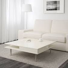 When determining the height you should take into consideration not only the if you plan on relaxing on the sofa in the front of the tv and putting your feet up on the coffee table, make sure it's not too high or too low for that. Tofteryd Coffee Table High Gloss White 95x95 Cm Ikea