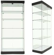 Standvitrine Es1001 Rechteckige Ganzglasvitrine Schwarz Vitrine Glasvitrine Modell Vitrinen