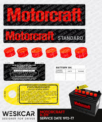 Motorcraft Battery Red Group 27 R 27f 1972 77 Caps Kit