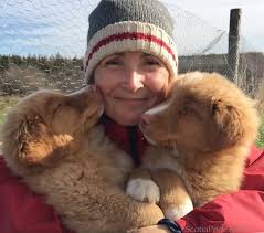 ScotiaPrides Murphy & ScotiaPrides Bluu Bound for Boston MA & Long Island  NY but until then it's puppy 🥰 with Grand-Maw! Kurt...