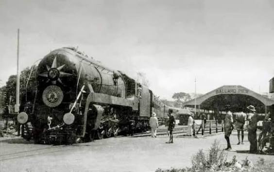 Local train, Bombay, India on 1970.