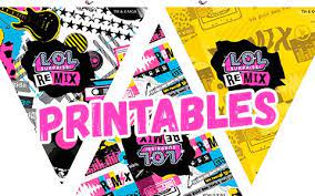 Lol Surprise Remix Printables For Party In Lol Remix Style Lol Birthday Printables Party