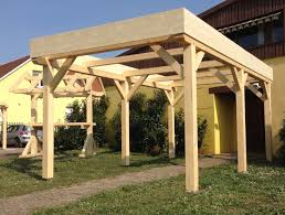 Abri Carport Toit Plat 1 Voiture Toit Plat Abri Bois Toit