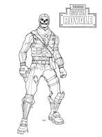 Part of the skull squad (11) set. Fortnite Coloring Page