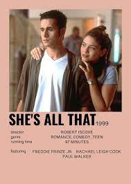 She is seen burying her face in the material, with the. She S All That Movie Poster Romantic Movies Film Posters Vintage Movie Posters