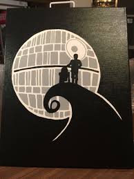 Star Wars Nightmare I Painted On 16x20 Canvas Star Wars Painting Star Wars Art Star Wars Fan Art