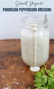 Greek Yogurt Parmesan Peppercorn Dressing Recipe Fresh Salad Recipes Greek Yogurt Healthy Salad Recipes