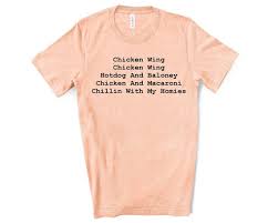 Chicken Wing Chicken Wing Hot Dog And Baloney Tiktok Shirt Etsy