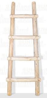 4ft Decorative Rustic Wooden Kiva Log Blanket Ladder Wooden Ladder Decor Blanket Ladder Ladder Decor