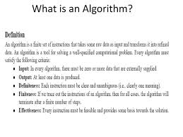 What Is An Algorithm Algorithm Specification Ppt Download