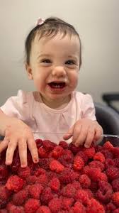 Our taste tester Alessia has approved our much loved 1kg Fresh Raspberries  ($25) for sale at the Roadside Stall all week from today! Together with our  500g Delicious Blueberries ($15) and 125g