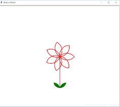 All it takes to draw the shell is a few simple curved lines. Python Use A Turtle To Draw A Flower Programmer Sought