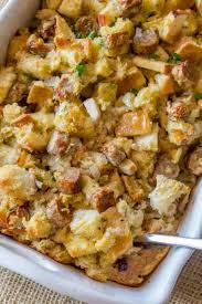 There are 180 calories in 1 link (85 g) of aidells chicken & apple smoked chicken sausage.: Easy Apple Sausage Stuffing Dinner Then Dessert