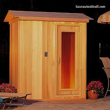 If you want to build a wooden sauna behind your house, these free sauna plans will come in handy. 4 X 7 X 7 Outdoor Sauna Diy Saunas From Saunas Stuff