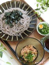 夜食にも 納豆かけざる蕎麦 by みき レシピ 夜食 レシピ 蕎麦