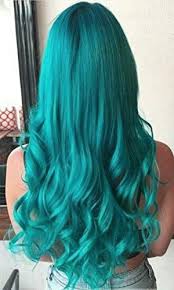 Vesunny Teal Tape In Hair Extensions Turquoise Hair Hair Styles Teal Hair Color