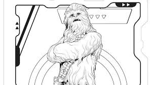 Chewbacca Coloring Page Free Star Wars Story Pdf