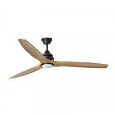 Hunter's apache brings an industrial look to the otherwise dull nature of ceiling fans. Ceiling Fan With Remote Control Large Size 152cm 59 8 Wood Blades With Led Lights Faro Alo Led