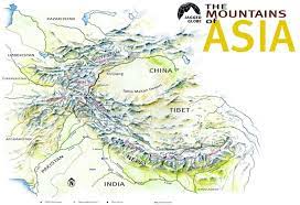 Rohfassung der inhalte des lernplakats. Asien Karten Lander Hauptstadte Gebirge Flusse Meere