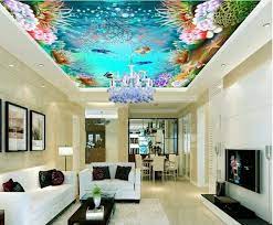 Alternative For White Ceiling 3d Ceiling Design Ideas Ceiling Design Custom Photo Wallpaper Ceiling Design Bedroom