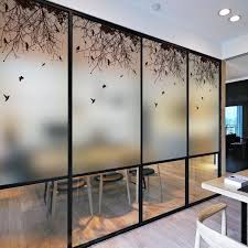 Electrostatic Window Film Home Decor Door Decoration Sticker Abstract Art Black Stained Glass Window Film Window Glass Design Door Glass Design