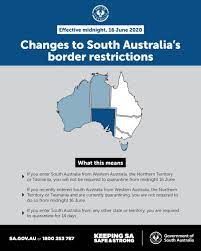 Over the past few months, the border restrictions have changed a number of times to adapt to emerging coronavirus clusters. South Australia Police A Twitter South Australia Will Relax Border Restrictions To Wa Nt And Tas From Midnight Tonight This Means People Can Enter Directly From These States Into Sa Without Isolating