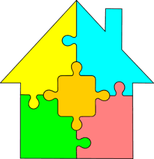 The main thing is about the puzzle piece template to make an extraordinary look in templates. House Puzzle Clip Art Vector Clip Art Online Royalty Free Puzzle Piece Template Puzzle Pieces Quiet Book Templates