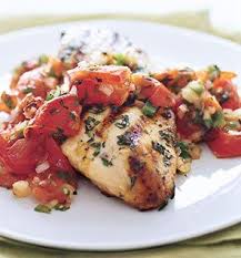 Grilled Chicken With Roasted Tomato Salsa Recipe Food Ideal Protein Recipes Healthy