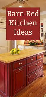 Ever considered red kitchen cabinets as your option? Barn Red Kitchen Decor Ideas Red Kitchen Decor Barn Red Kitchen Kitchen Accessories Decor