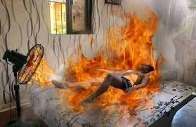 yung electric fan nyong nagiging heater kapag tanghali na