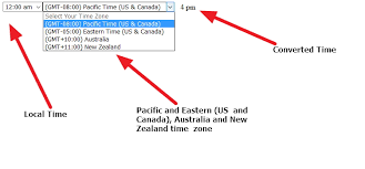Canada time is behind vietnam time by 12 hours. Time Zone Issue Local Time To Us Or Canada Pacific And Eastern Australia And New Zealand Time Converter Using Html And Jquery All About Basic